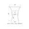 Alaterre Furniture Wicker 2 Outdoor Recliners, Ottomans, Round Glass Top Accent Table AWWE0102EE - alternate 9